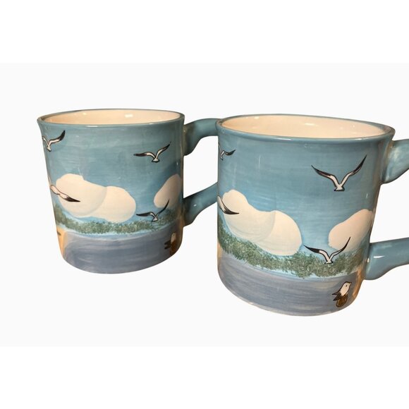 Youngs Inc. Ceramic Lighthouse & Seagull Mug Set Of 2 - Picture 5 of 10